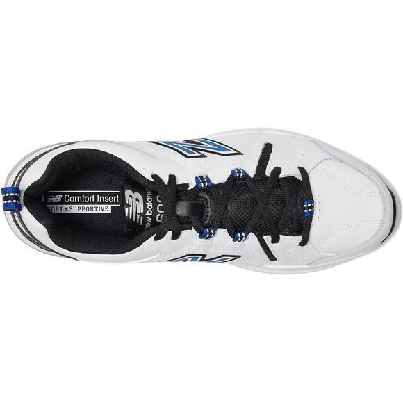 New Balance® (Men\'s 12 D) MX608v5‎ Training Sneakers in White/Team Royal